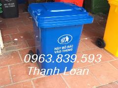 Thùng rác 120L nhựa HDPE giảm giá 30% - giao hàng miễn phí / Lh 0963.839.593 Ms.Loan