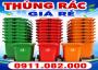 Thùng rác bảo vệ môi trường giá rẻ- thùng rác 120l 240l 660l nắp kín- lh 0911.082.000