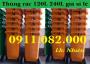 Sử dụng thùng rác 120 lít 240 lít với giá thành rẻ, thùng rác giá rẻ tại vĩnh long- lh 0911082000