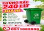 Sỉ lẻ thùng rác nhựa, thùng rác 120l – 240l – 660l giá tốt- lh 0911082000- nơi bán thùng rác giá rẻ