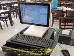 Lắp máy tính tiền cho quán ăn tại quận Tân Phú