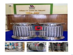 Khớp chống rung máy bơm, Khớp nối giãn nở inox