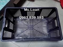 Rổ đựng hàng có bánh xe kích thước lớn, rổ nhựa công nghiệp / 0963 839 593 Ms.Loan