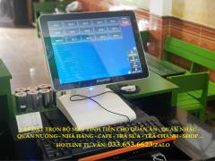Máy tính tiền cho quán cafe sinh tố tại quận Tân Phú