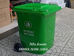 Thùng rác 240 lit màu xanh lá giảm giá rẻ tại quận 12 / lh 0963 839 593 Ms.Loan