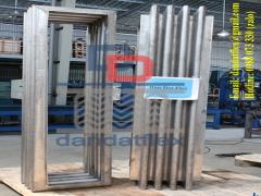 Khớp nối giãn nở inox máng trút liệu, Khớp nối inox hình chữ nhật