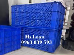 Sóng nhựa hở 5 bánh xe, rổ nhựa đựng hàng, sóng công nghiệp rẻ / 0963 839 593 Ms.Loan