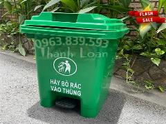 Thùng rác nhựa 60 lít đạp chân, thùng phân loại rác thải tại nguồn. Lh 0963.839.593 Ms.Loan