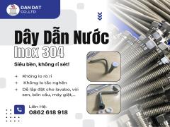 Dây Dẫn Nước Inox, Dây Dẫn Nước Inox Chịu Nhiệt, Dây Cấp Nước Bình Nóng Lạnh, Dây Cấp Nước Inox 304