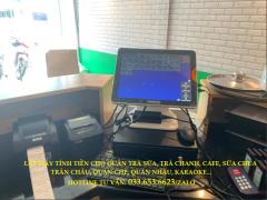 Bán máy tính tiền Pos cho quán trà sữa tại Cà Mau