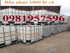 Tank nhựa 1000 lít, bồn nhựa 1000l, vỏ tank nhựa 1000l cũ tại Hà Nội