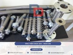 Ống mềm inox, khớp nối mềm nối ren - nối bích