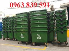 Cung cấp xe gom rác môi trường công cộng 450L-660L giá sĩ.