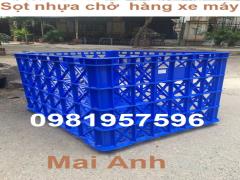 Sọt nhựa làm giỏ đựng hàng shipper, nhựa nguyên sinh