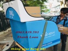 Thùng nhựa giao hàng sau xe máy, thùng chở hàng Composite./ 0963.839.593 Ms.Loan