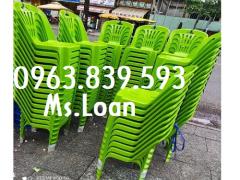Ghế nhựa có dựa quán ăn, ghế nhựa giá sỉ cho đại lý / 0963.839.593