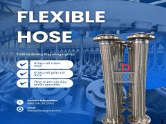 Khớp nối mềm inox, khớp chống rung mặt bích, ống mềm inox 316, ống nối mềm chịu nhiệt