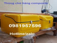 Thùng chở sau xe máy, Thùng chở hàng composite giá rẻ tại Hà Nộ