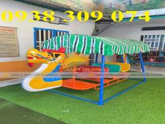 Xích đu thuyền rồng mầm non, bập bênh ghế gấu mầm non, thang leo mầm non, cầu thăng bằng mầm non