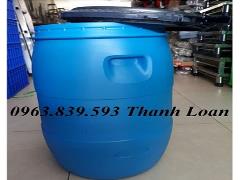 Bán thùng phuy nhựa 50L đựng nước, hóa chất công nghiệp./ Lhe 0963.839.593 Ms.Loan