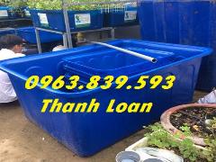 Thùng chữ nhật 300L 500L 1000L làm bể nuôi cá, khay trồng rau./ Call 0963.839.593 Ms.Loan