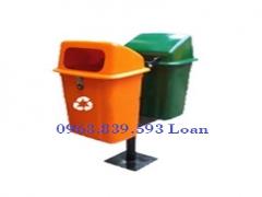 Thùng rác nhựa Composite để công viên, đô thị, vỉa hè./ 0963.839.593 Ms.Loan