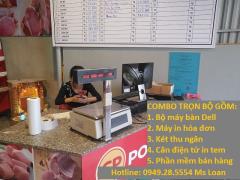Cung cấp thiết bị tính tiền giá rẻ có cân điện tử in tem cho cửa hàng thực phẩm ở Gia Lai