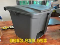 Thùng rác đạp chân 30L màu xám, thùng rác bệnh viện, thùng rác y tế 30L / 0963.839.593 Ms.Loan