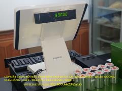 Máy tính tiền cho quán cafe sinh tố tại quận Tân Phú