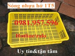 Sóng nhựa hở 1T5, sóng nhựa hở cao 15 cm, sọt nhựa đựng rau củ, sọt nhựa cao 15, sóng nhựa hở