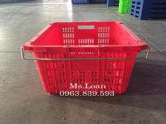 Rổ nhựa có quai sắt đựng trái cây, linh kiện - rổ nhựa giảm giá / 0963 839 593 Ms.Loan