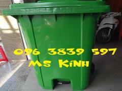Thùng rác nhựa đạp chân 240 lít chất lượng giá sỉ - 096 3839 597 Ms Kính