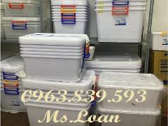 Thùng nhựa bít 90L 120L 140L đựng thành phẩm, linh kiện / Gọi 0963 839 593