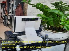 Lắp đặt máy tính tiền cho salon tóc tại Kiên Giang