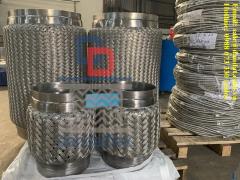 Khớp nối mềm inox mặt bích chống rung | Ống mềm inox nối ren