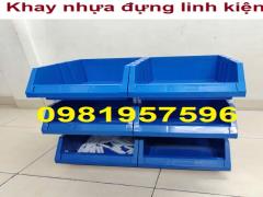 Khay nhựa đựng linh kiện phụ tùng, kệ dụng cụ đựng bulong ốc vít