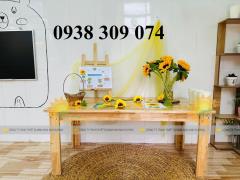 Bàn gỗ mầm non, ghế gỗ mầm non, bàn ghế gỗ nhà trẻ