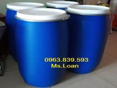 Thùng phi nhựa 50L 120L 150L 220L nắp đậy kín / 0963 839 593 Ms.Loan