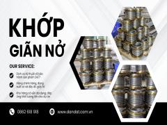 Khớp Giãn Nở Kim Loại - Ống Bù Trừ Giãn Nở Nhiệt Inox - Khớp Giãn Nở Inox Nối Bích - Khớp Nối Vải Chịu Nhiệt