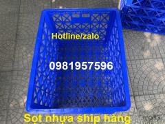 Sọt nhựa chở hàng xe máy, sọt đựng hàng shipper, giỏ đựng hàng shipper, sọt nhựa shipper