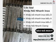 Khớp Nối Nhanh Inox - Khớp Nối Nhanh Inox Kiểu D - Khớp Nối Nhanh Đầu Cái Ren Trong - Kiểu D