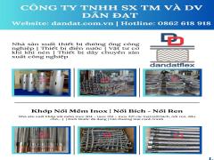 Flexible Hose, Khớp nối mềm inox nối ren cao áp