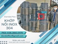 Khớp nối mềm nối bích, khớp nối mềm chống rung, khớp nối mềm inox304