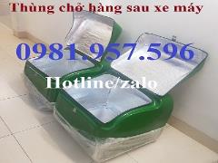 thùng chở hàng sau xe máy, thùng chở hàng shipper