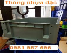 Thùng nhựa đặc có lỗ, thùng nhựa đặc BL001, thùng nhựa đặc