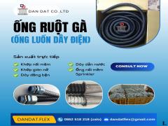 Đầu nối ống ruột gà lõi thép D25, ống thép luồn dây điện bọc nhựa PVC