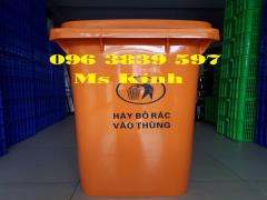 Thùng rác nhựa 120 lít, thùng rác công cộng chất lượng giá sỉ - 096 3839 597 Ms Kính