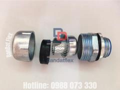 Đầu nối ống ruột gà lõi thép, Ống ruột gà luồn dây điện chống cháy, Đầu nối ống ruột gà với ống thép